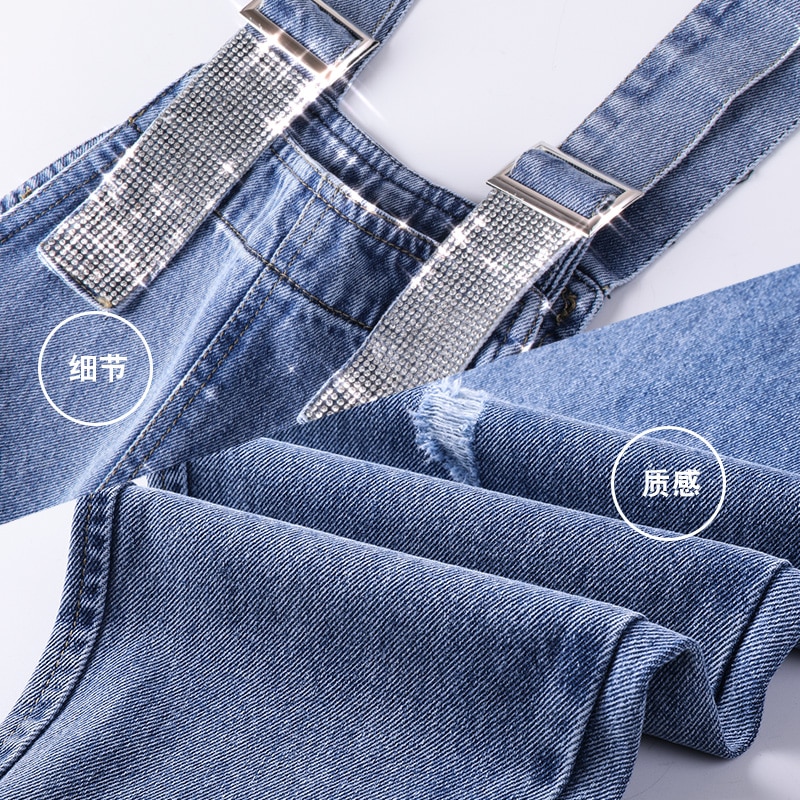 Flickoverall barn denim jumpsuit barn overall jeans vår höst jeans byxor cowboyfickor ytterkläder 6-16t
