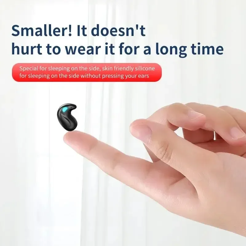 Original X55 Wireless Sleep Earphone Noise Reduction Invisible Earphone Sleeping Headset Bluetooth Sport Headphones Earbuds