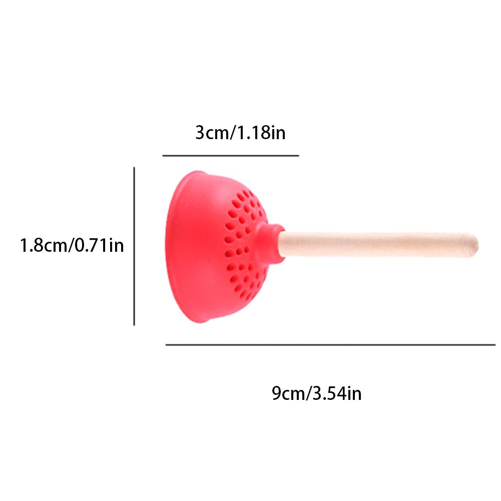 Thee Zak Food Grade Leaf Herbal Spice Filter 1 Pcs Siliconen Thee-ei Filter Toilet Plunger Shaped Thee Siliconen Zeef