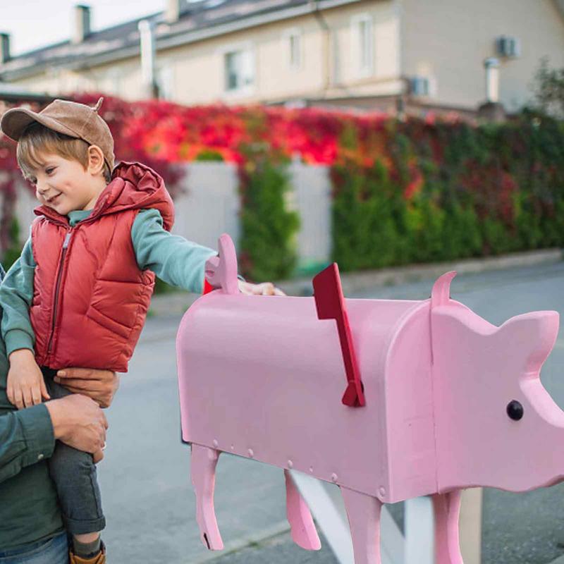 Garten Ebene bilden Briefkasten Wetterfeste Hund Und Schwein Post Kasten Für Bauernhof Hof Terrasse Kreative Briefkasten draussen Garten Dekor