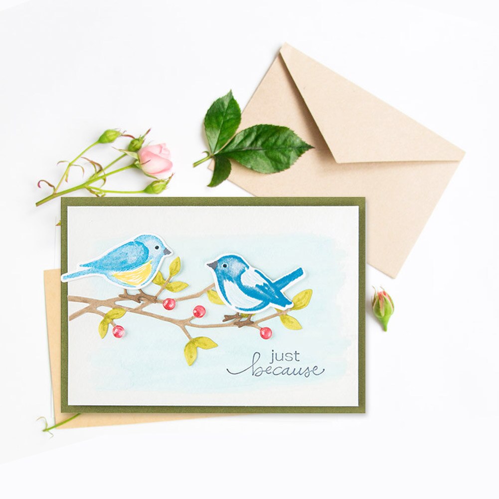 Troquelado Recortes de papel arte en relileve para hacer tarjetas DIY sello para álbum de recortes troquelado Urraca tarjeta hecha a mano hojas de sellos decorativos