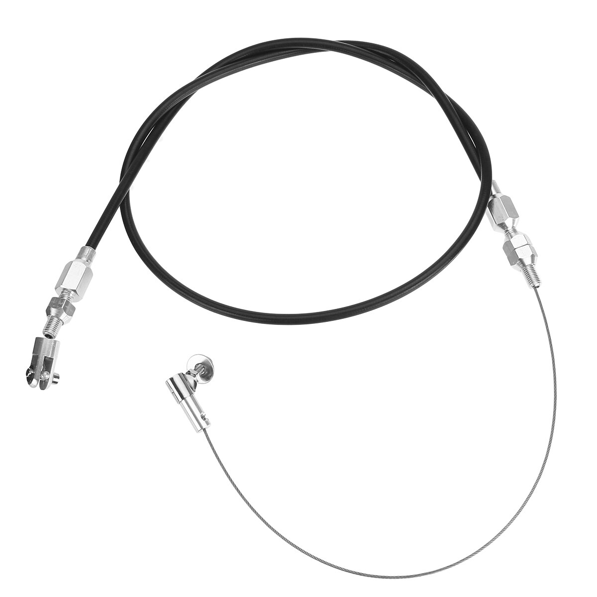 1PCS 36 Inch Car Throttle Cable Stainless Steel Throttle Wire Rubber Housing Universal Replacement for GM/MOPAR Rod