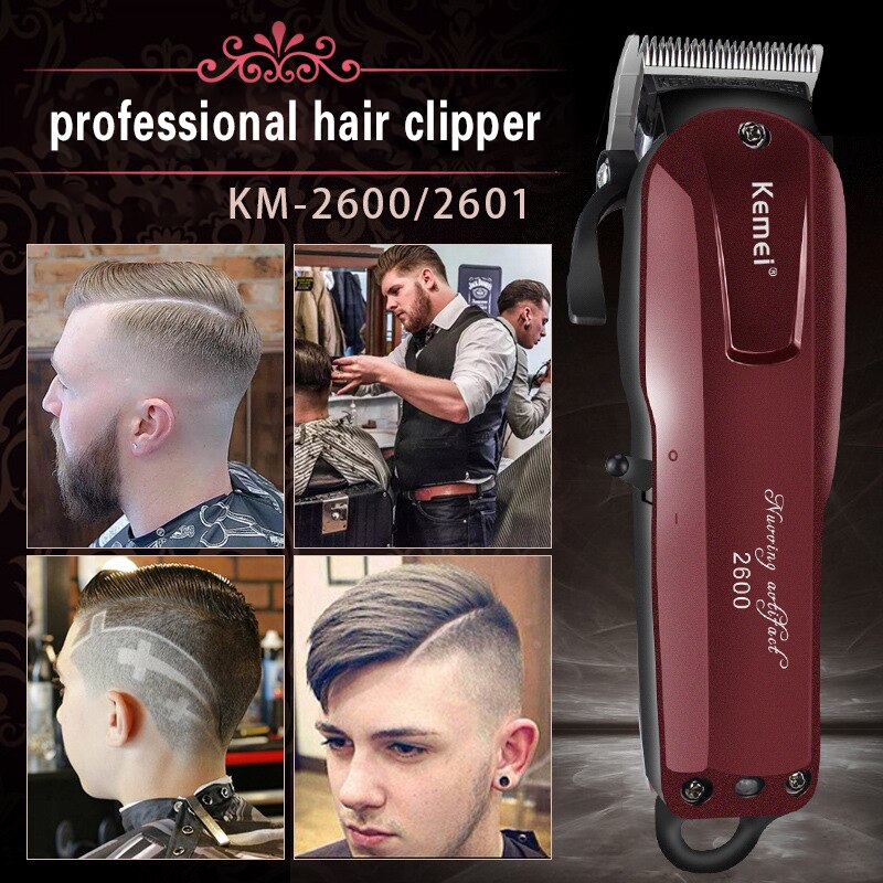 Kemei tagliacapelli professionale 3W tagliacapelli elettrico potente macchina per la rasatura dei capelli taglio dei capelli barba rasoio elettrico KM-2600