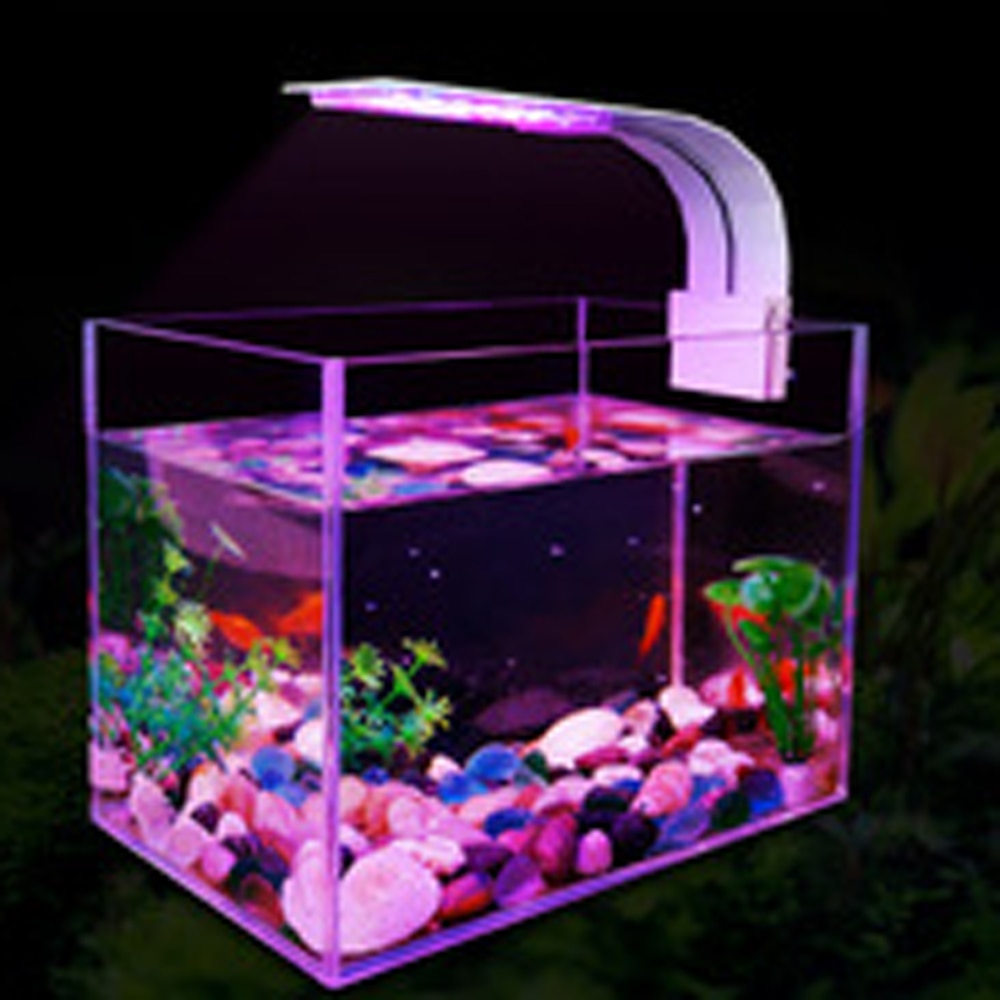 Justerbar 3 modes led akvarielys 5w 10w ferskvandsplanter vokse lys vandlamper vandtætte clip on lampe til akvarium