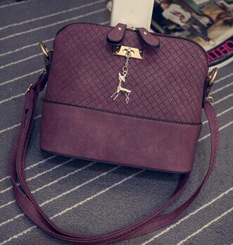 Vogue Star offre spéciale! Sacoches en forme de coquille pour femmes, sacoches tendance, Mini sac à épaule avec jouets en cerf,: VIOLET