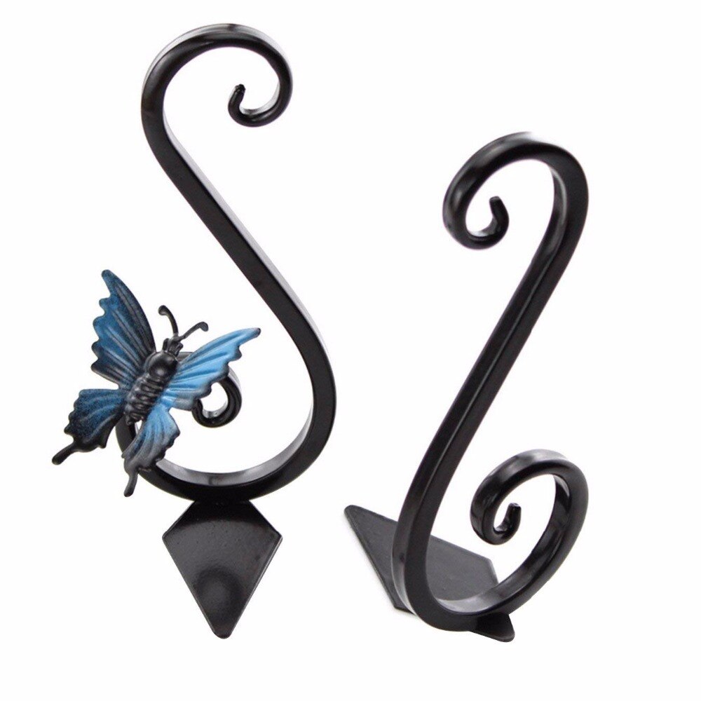 1 pair Metal Bookends Home Office School Book Ends: Black