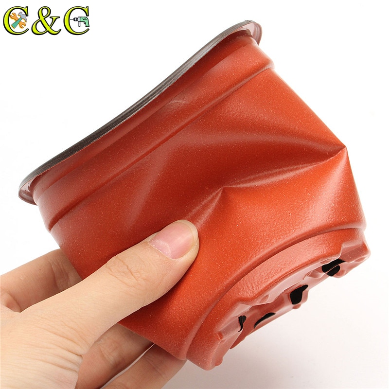 50Pcs/lot Plastic Nursery Pot Flowerpot desktop potted Plant Seedlings Planter Pots Home Tool Contain 2 Sizes