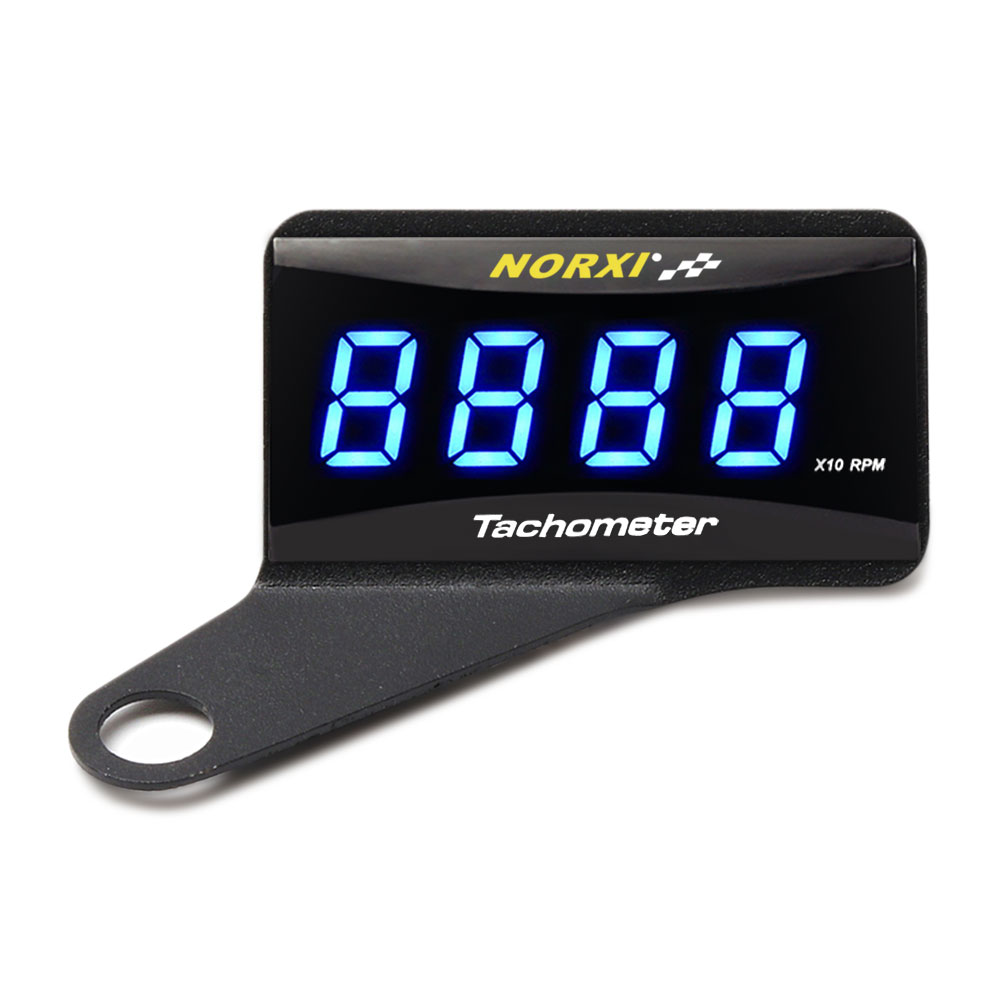 Mini medidor de RPM para motocicleta, pantalla LCD cuadrada Digital, tacómetro de hora para motor, tacómetro para BMW, YAMAHA, KAWASAKI Racing