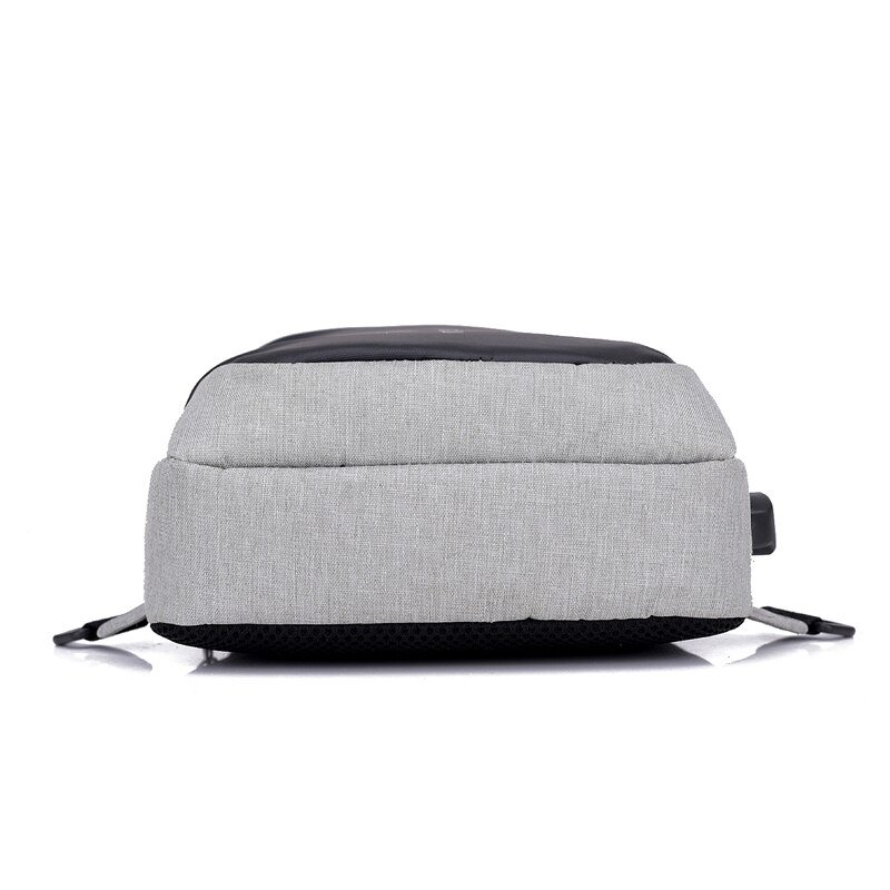 Male Shoulder Bags USB Charging Crossbody Bags Single Shoulder Strap Easy Matching Back Bag