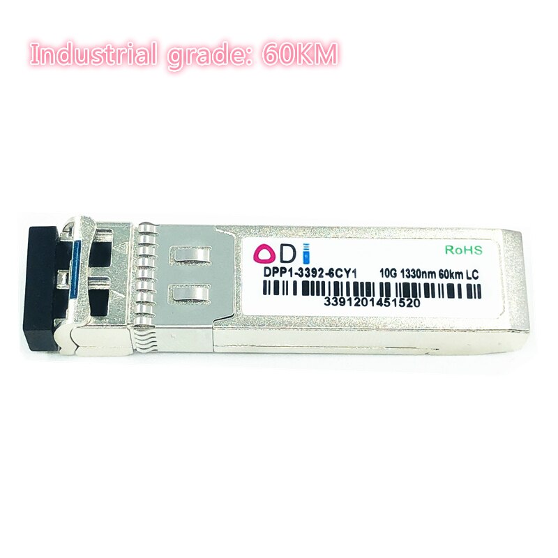 SFP 10G LC 20/40/60km a doppia fibra 1310nm sfp + 20/40/60 compatibile Industriale grado SFP + Transceiver grado Industriale-40-85Celsius