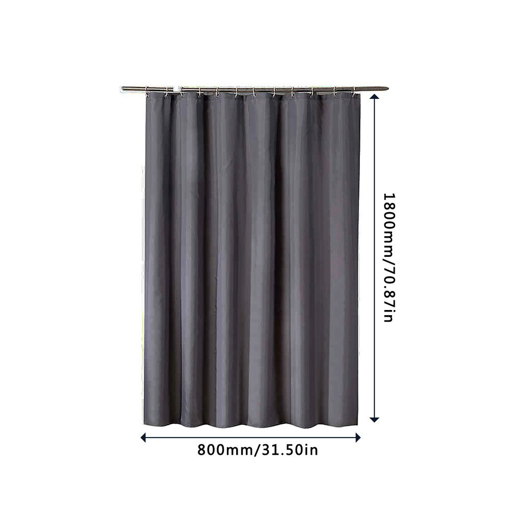 Douchegordijn Vlakte Verdikte Waterdicht Doek Lichtgewicht Douchegordijn Hotel Levert Met Verdikte Haak