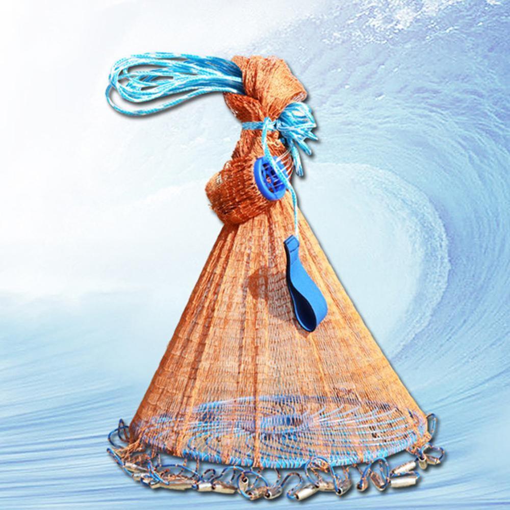 Amerikaanse Flying Disc Hand Gooi Net Met Flying Disc Hoge Gegoten Vissen Vissen Sterkte Netto Gooi Netwerk Fly X1V4