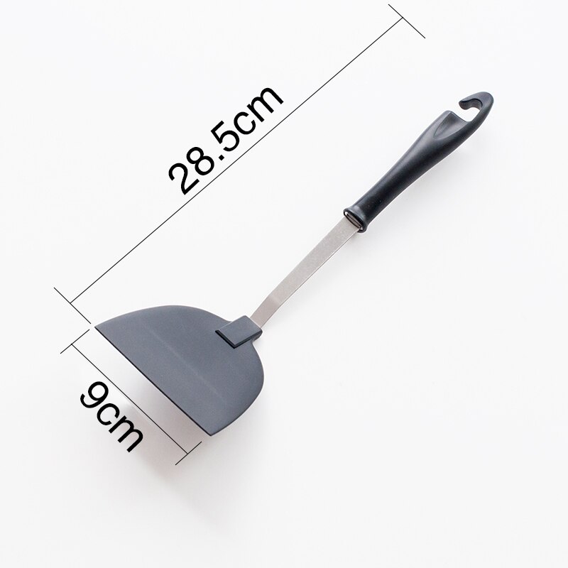Silicone et acier inoxydable-sans danger pour les casseroles et casseroles-pinces de service, cuillère, outils de spatule, serveur de pâtes, louche, passoire, fouet: Vert clair