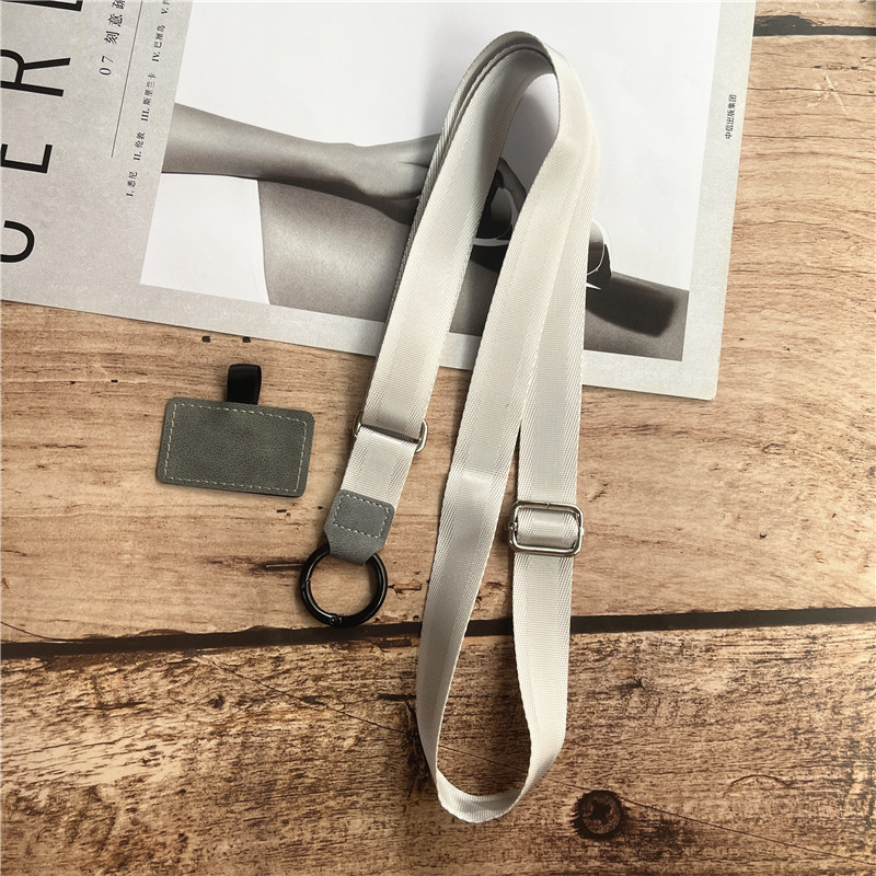 polyester justerbar webbing snor håndledd snor pakning hengende nakkeslynge multifunksjonelt mobiltelefontau: Som bilde