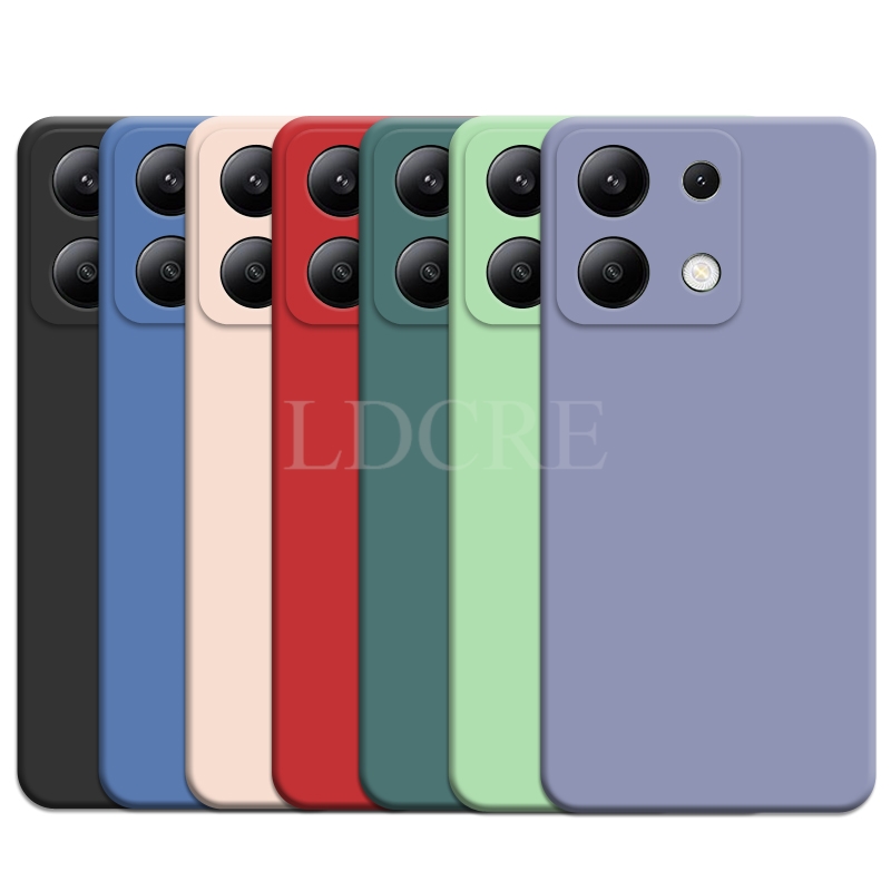 Para Xiaomi Redmi Note 13 funda de silicona líquida Redmi Note 13 Pro Plus funda protectora de TPU para teléfono Redmi Note 13