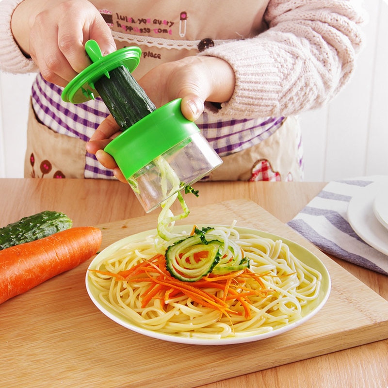 1Stck Spaghetti Maschine Spiral- Klinge Schneiden Maschine Gemüse Obst Spiral- Schneidemaschine Karotte Gurke Reibe Salat Werkzeug