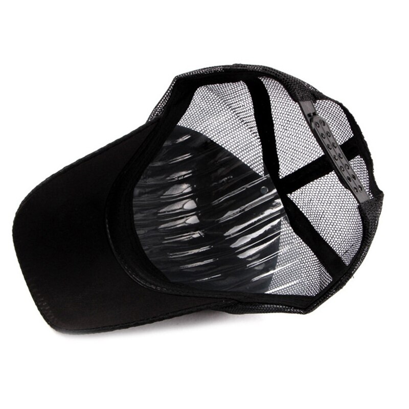 Utendørs sport turcaps solskjerm polyester mesh snapback lue hodeplagg utendørs sports løpetøy med justerbar lukking bak