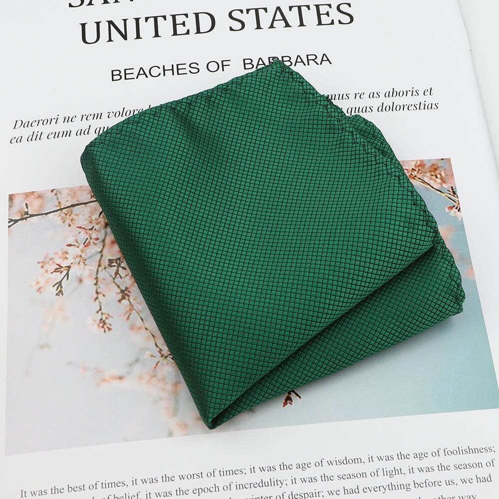Effen Kleur Zakdoek High Pocket Vierkante Vintage Polyester Mannen Handdoek Hanky Voor Business Party Pak Accessoires: 10