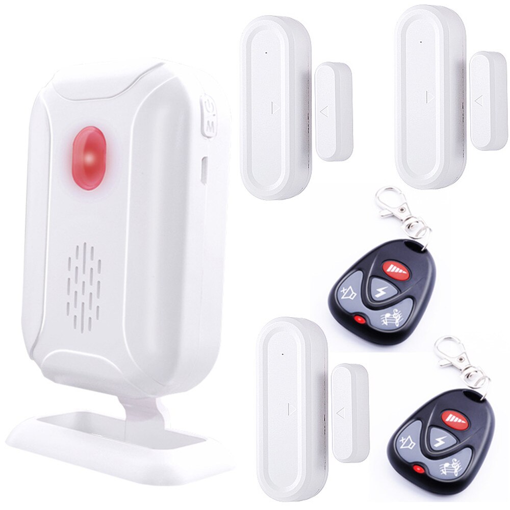 SMATRUL Draadloze Deur magneet Alarm Bell Raam Deur Inbreker home shop Deurbel Chime afstandsbediening nachtlampje: 3MC 2YK 1RE