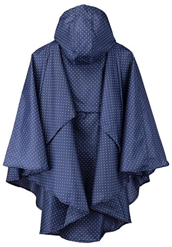 Dünne Mit Kapuze regenmantel frauen Punkte wasserdichte draussen damen regen Mantel Poncho chubasquero mujer capa de chuva