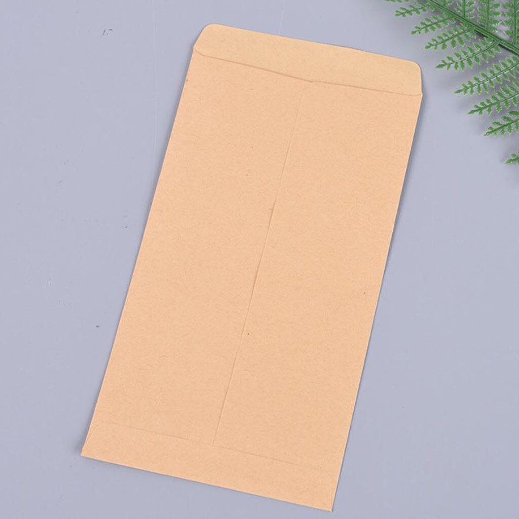 Neue 100 Pack Kraft Kleine Münze Umschläge Selbst-Adhesive Kraft Samen Umschläge Mini Nachricht Karte Brief Stationäre Lagerung Papier