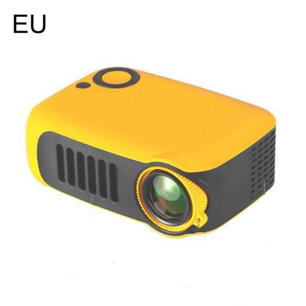 1080p hd video lcd mini projektor indbygget stereohøjttaler med 50000 timers lampelevetid bærbar bolig  a2000 projektorer proyector: Orange eu