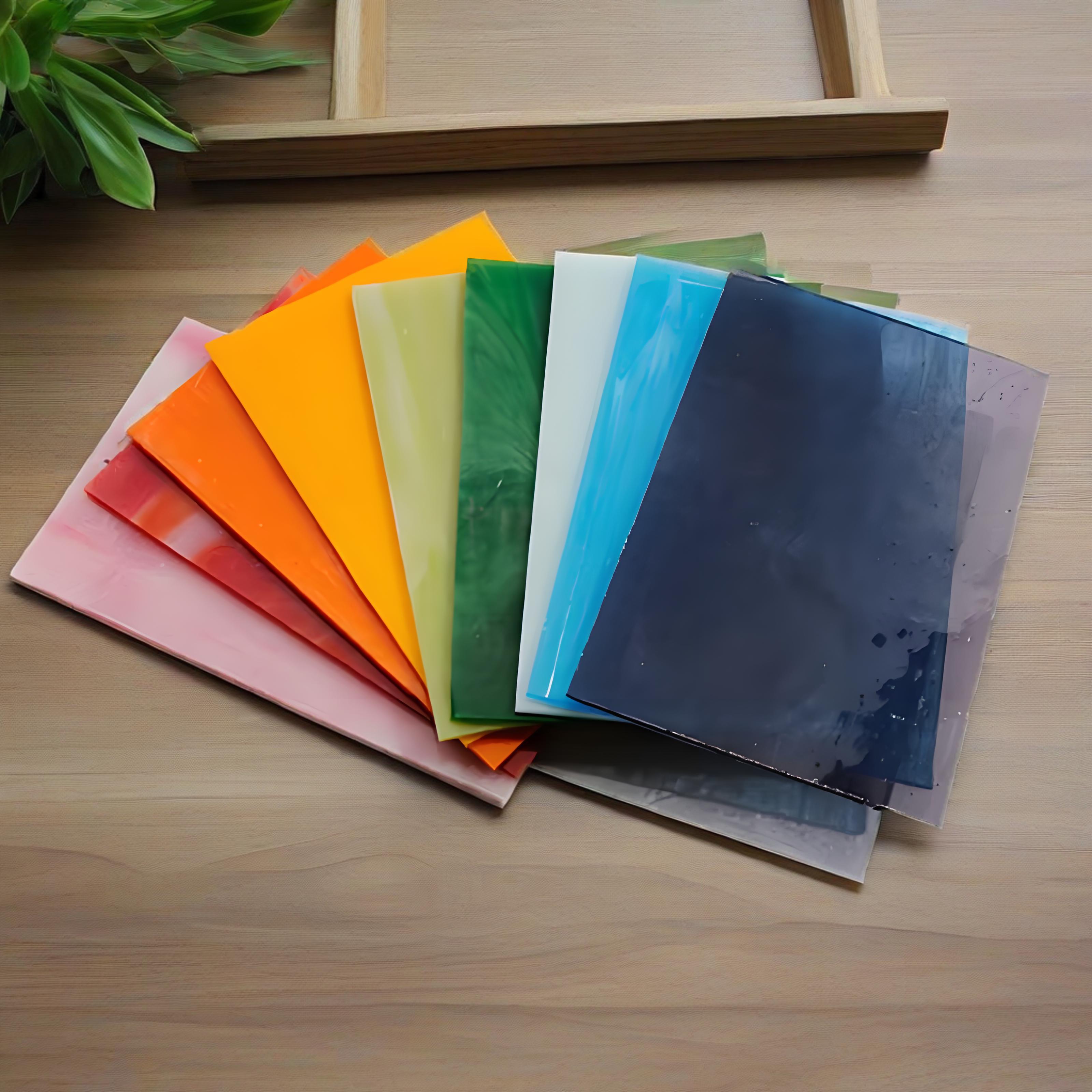 Vierkante glasmozaïektegels transparant gekleurd mozaïekstuk diy mozaïek maken stenen voor ambachtelijke hobby kunst wanddecoratie