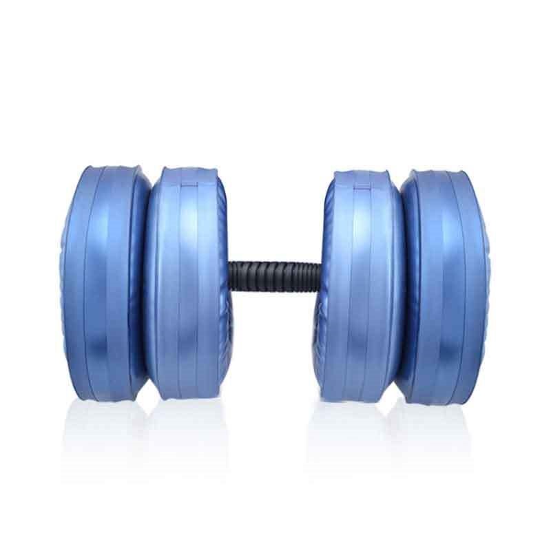 Juego de mancuernas ajustables para deportes de pesas para hombre, Kit de mancuernas portátiles plegables para ejercicio, 23kg: Azul