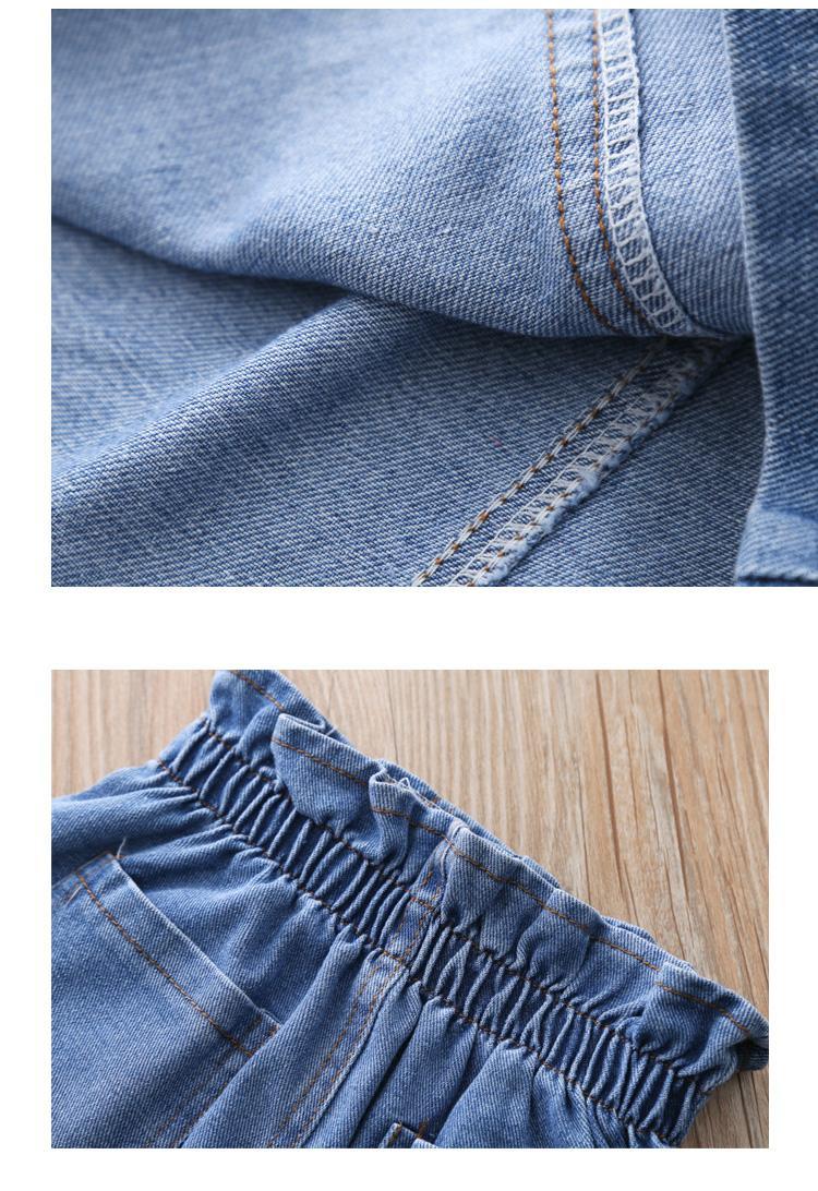 Sommer Mädchen Baby Röcke kinder Frühjahr Koreanische Röcke Teen Mädchen Tunika Denim Röcke Kinder Shorts 2-13Y