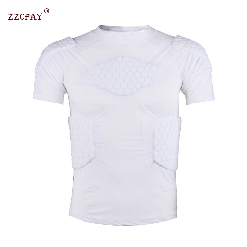 Honingraat shirt rugby sportpak basketbal voetbal pantser botsingskleding heren keeperspak crashpak sportkleding trainingstops
