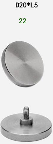 Stainless Steel Circular Big Flat Plane Contact Pointed Indicator Probe for Digital or Dial Indicators Height Gauge M2.5 Thread: 22