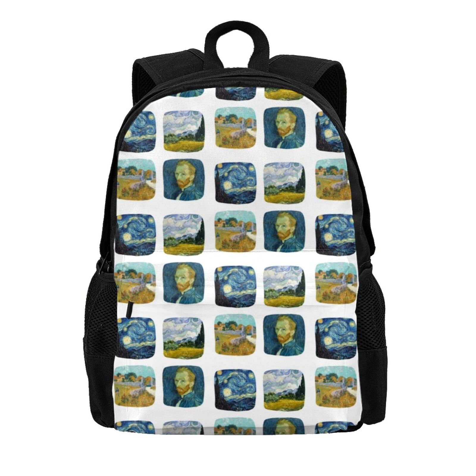Van Gogh Starry Night Backpacks folding University Teen Backpack Pattern Unusual Bags