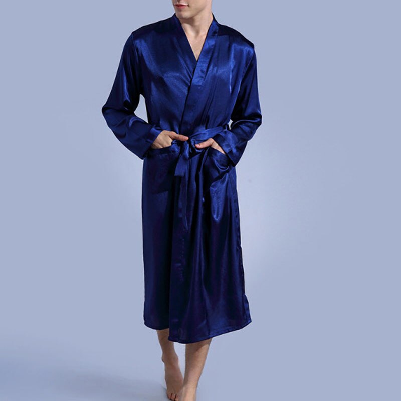 Albornoz de verano y otoño para hombre, ropa de dormir de talla grande estilo fino, 8XL, 7XL, 6XL, busto, 138cm