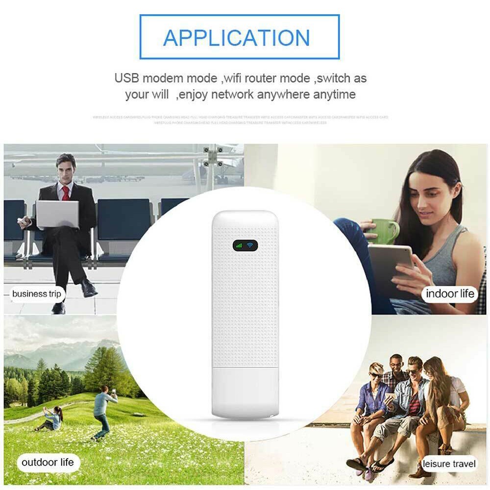 Portable MiFi 4G LTE WIFI Router 150Mbps Wireless Router USB Modem with SIM Card Slot for iPhone iPad PC Laptop