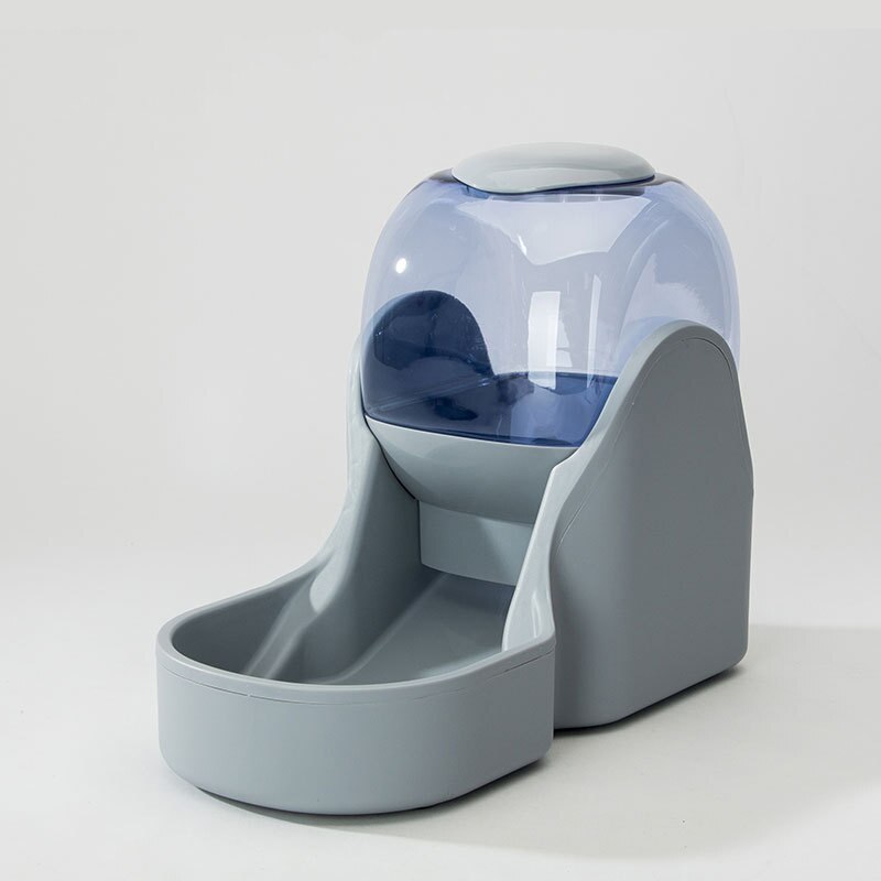 Distributeur automatique d'eau pour animaux de compagnie, grande capacité, bol à boire pour chiens et chats, accessoires pour chiots, fournitures d'alimentation en eau et d'arrosage, 3.8l distributeurs: Mangeoire grise