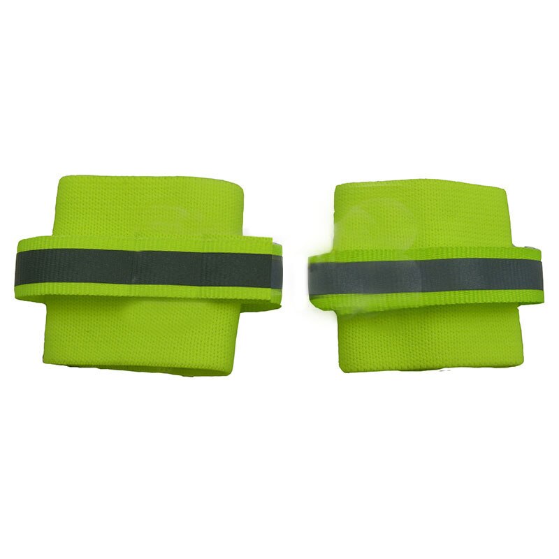2pc handledsband andas hund husdjur handledsskydd glödande säkerhet husdjursprodukter reflekterande handledsband för hund husdjur säkerhet benomslag: Grön / S