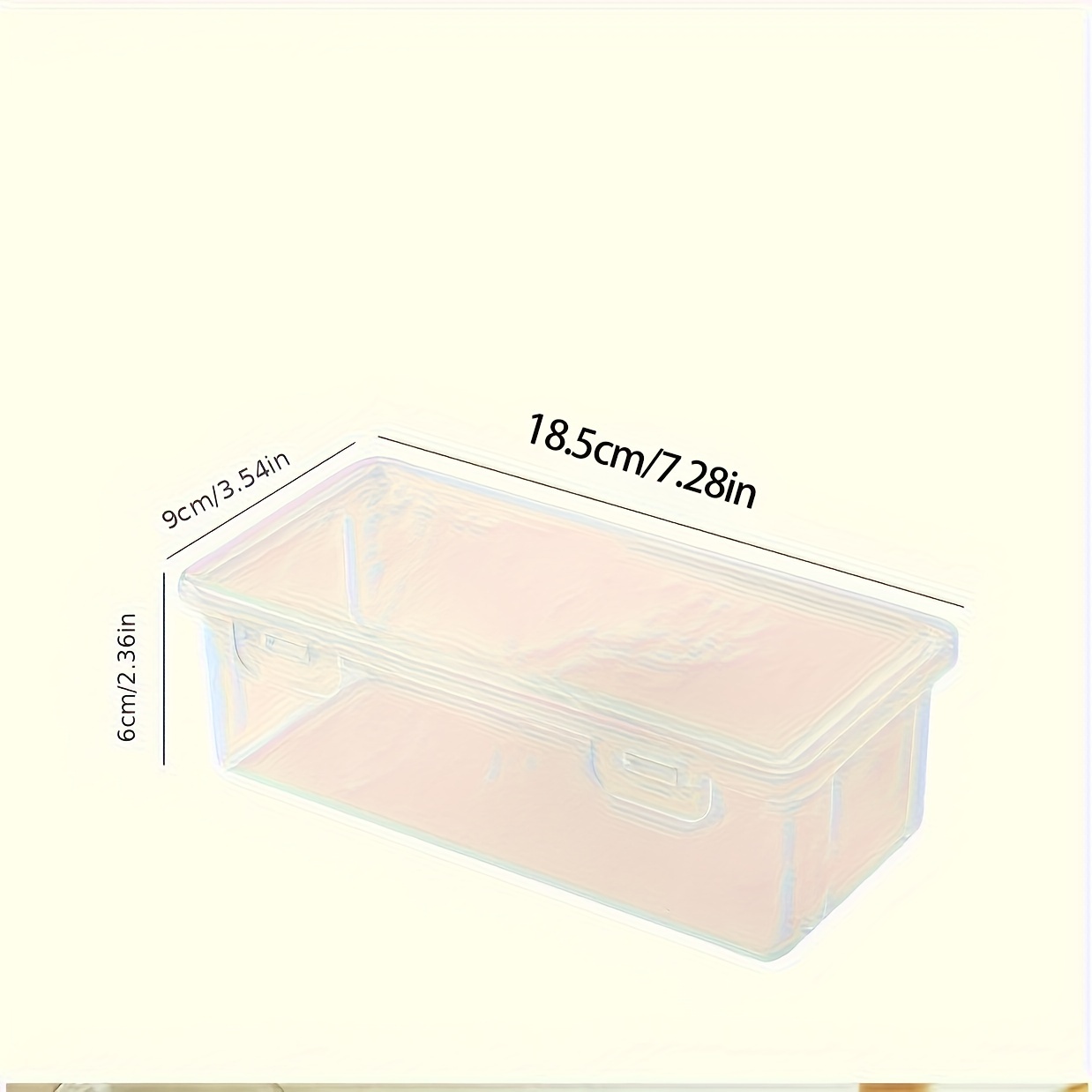 Grands boîtes de rangement en plastique transparent avec couvercles articulés, idéales pour les ornements de bijoux, fournitures pour la maison et l'organisation du bureau, 1/4 pièces