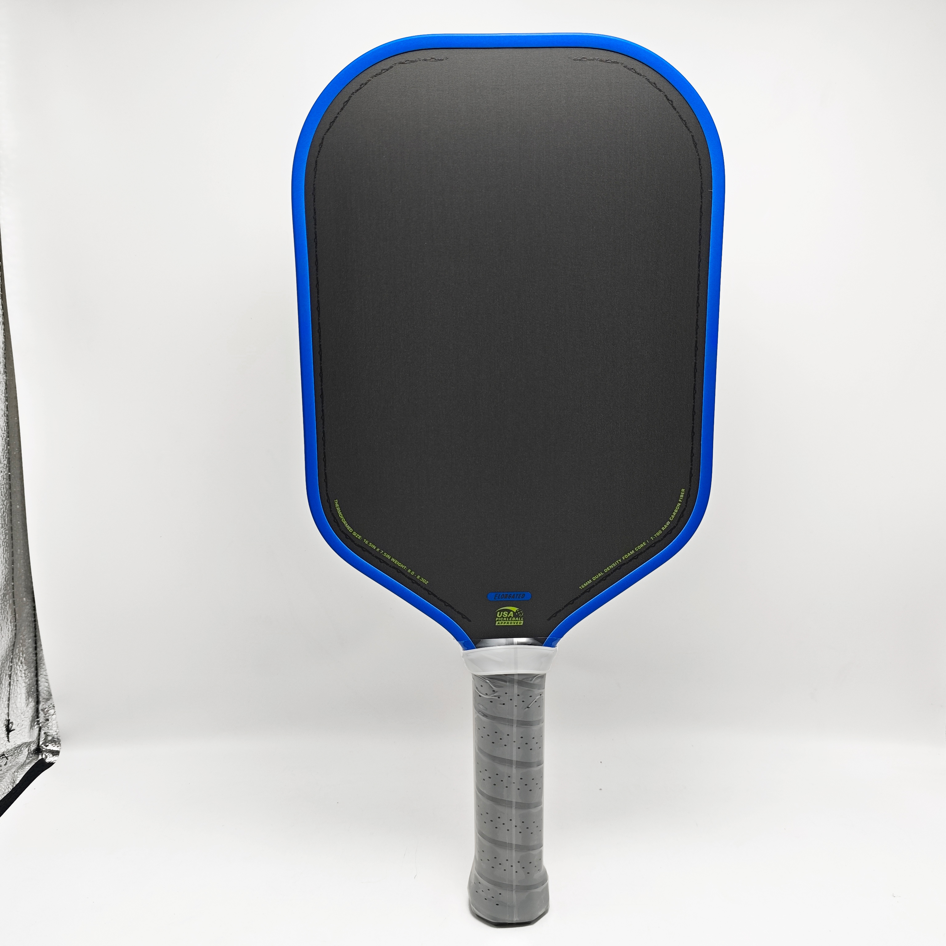 Bread and Butter Loco Pickleball Paddle 16mm Dual-Density Foam Core Hybrid Elongated CFC T700 Raw Carbon Fiber Pickleball Paddle: Blue