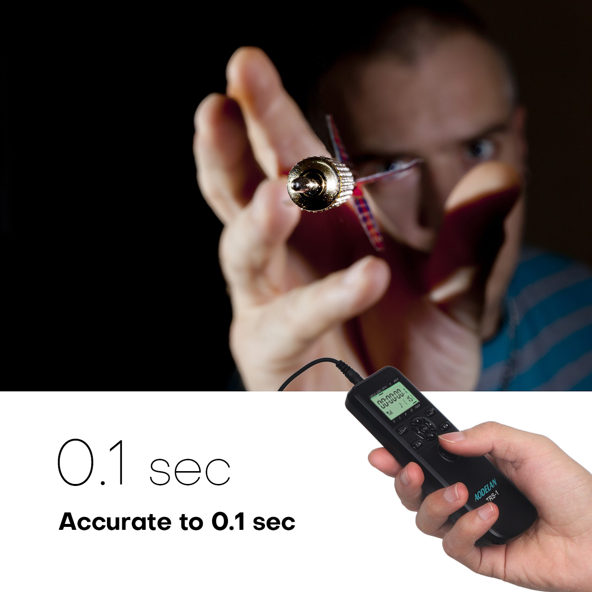 Aodelan Timer Afstandsbediening Ontspanknop Voor Olympus OM-1, OM-D E-M1X, E-M1 Iii, E-M1 Ii, e-M5 Iii, E-M5 Ii