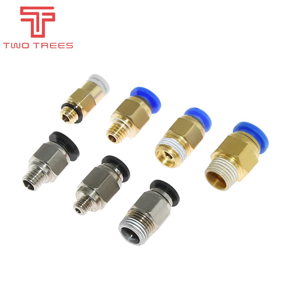 Gli accessori pneumatici della stampante dell&#39;accoppiatore PC4 3D del connettore della metropolitana di 4mm PTFE PC4-M6 molti tipo della stampante delle parti della stampante 3D