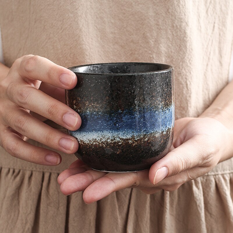 Kaffekopper keramikk krus sake te krus drinkware kopp keramisk latte japansk håndlaget kaffekopp