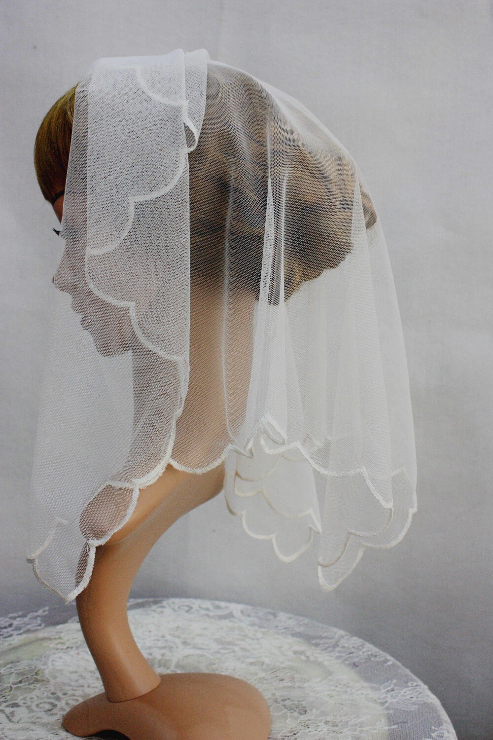 Simple Church Head Wear Coverings ,Catholic Chapel Veil Scarf,Wedding Lace Veil Mantilla