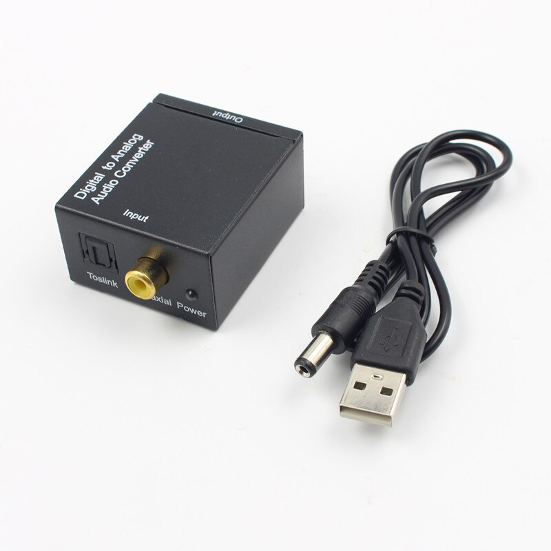 Coaxial/digital Fiber To Analog Audio Converter, Decoder Digital Audio Converter, 1080P Resolution for Audio Line