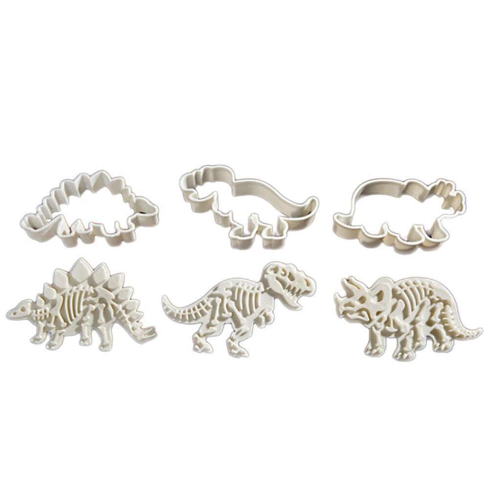 3 Pcs Dinosaur Shape Biscuit Cookie Cutter Fondant Cake Decor Biscuit Dessert Bakvorm Fondant Cake Decorating Bakken Tools