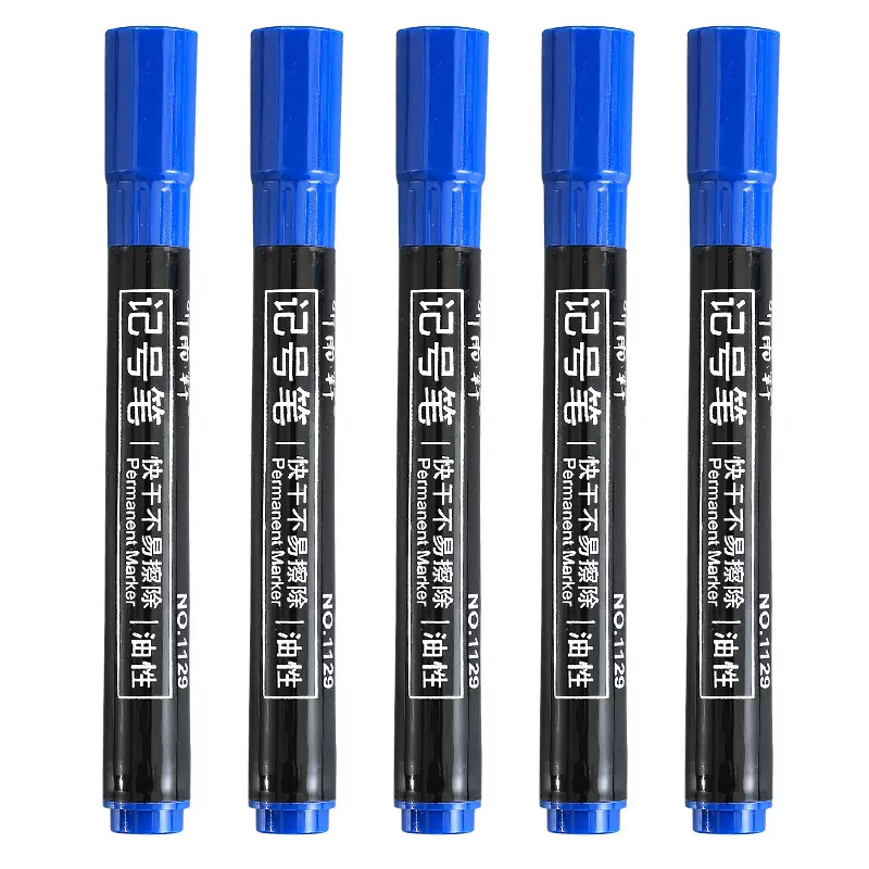 Rotulador negro de punta de Alcohol de 3mm con múltiples superficies para escritura permanente, resistente al agua, para Metal, vidrio, papel de madera, logística: Rojo
