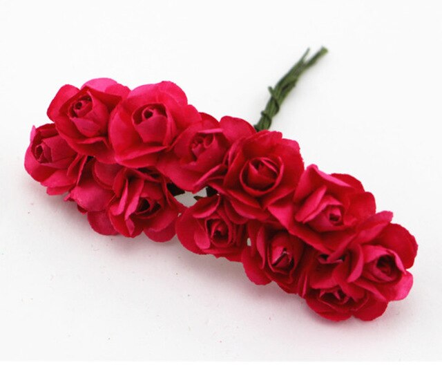Suef 1Pc Handgemaakte Papier Mooie Bloem Doos Papieren Bloem Simulatie Trompet Rose Bruiloft Decoratie Bloemen @ 3: B 1pc