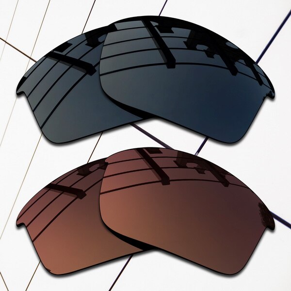 E.O.S Polarized Replacement Lenses for Oakley Bottle Rocket Sunglasses - Varieties Colors: Black and Brown