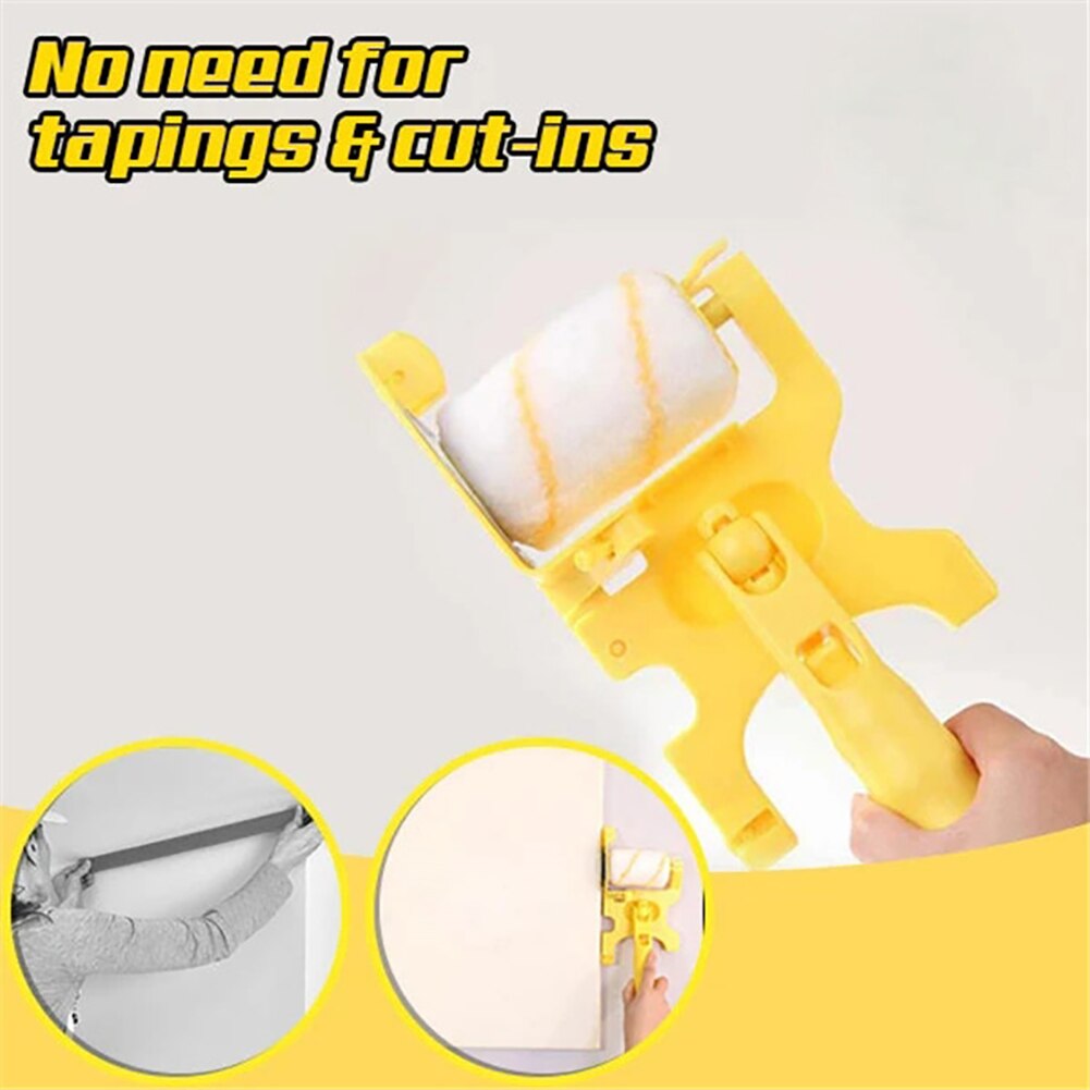 Paint Edger Roller Brush Safe Tool Portable Roller Paint Brush For Home Room Wall Ceilings Home Renovation