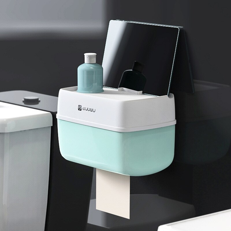 Caja creativa de papel higiénico para colgar en la pared del baño Caja de papel higiénico caja de papel higiénico perforada impermeable para el hogar
