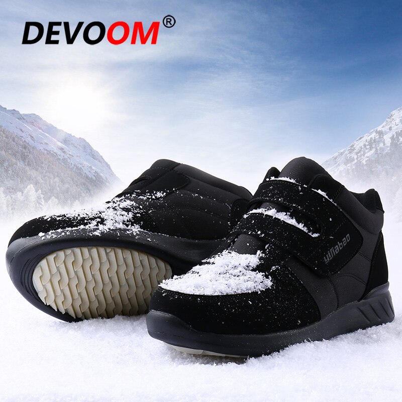 Varme sko mænd sneakers vandtætte mænd vinterstøvler sne casual mænd sko mænd loafers ankelstøvler stor størrelse 45